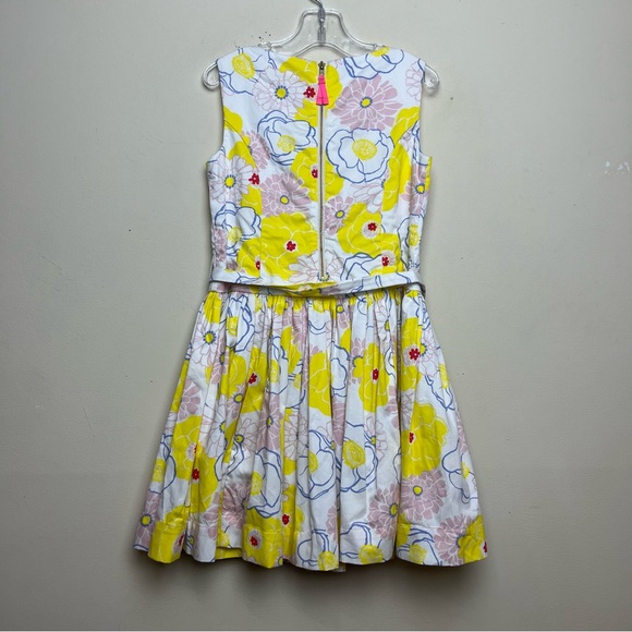 J. Crew Crewcuts Girls White floral sleeveless Sundress Yellow Pink Blue Poppy 6 - Picture 3 of 15